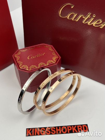 Браслет Cartier love тонкий l