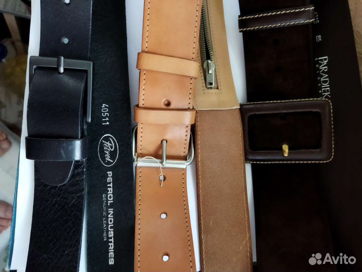 Ремни натурал. кожа италия, Герман, esprit, Oasis