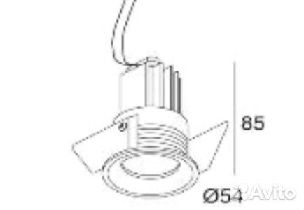 Светильник встраиваемый, в нише