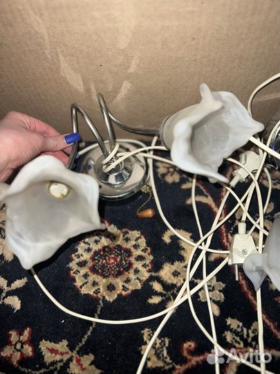 Люстра и 2 светильника