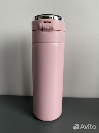 Термокружка новая розовая 420 мл