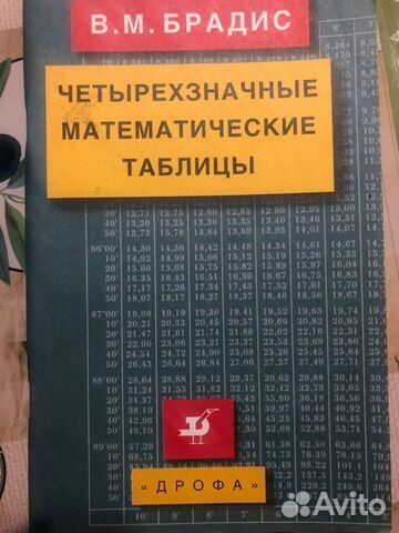 Четырёхзначные математические таблицы