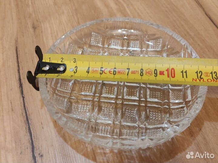 Тарелка хрусталь