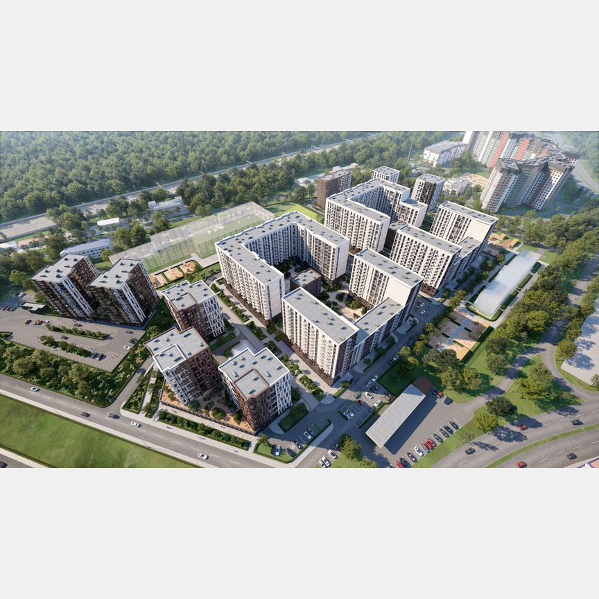 1-к. квартира, 39 м², 4/13 эт.