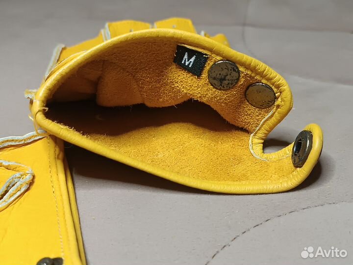 Кожаные мотоперчатки HD короткие