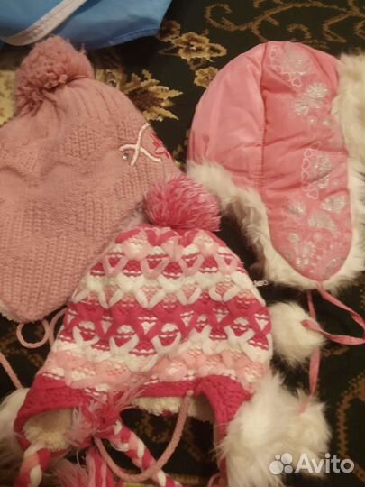 Шапка детская для девочки зимняя
