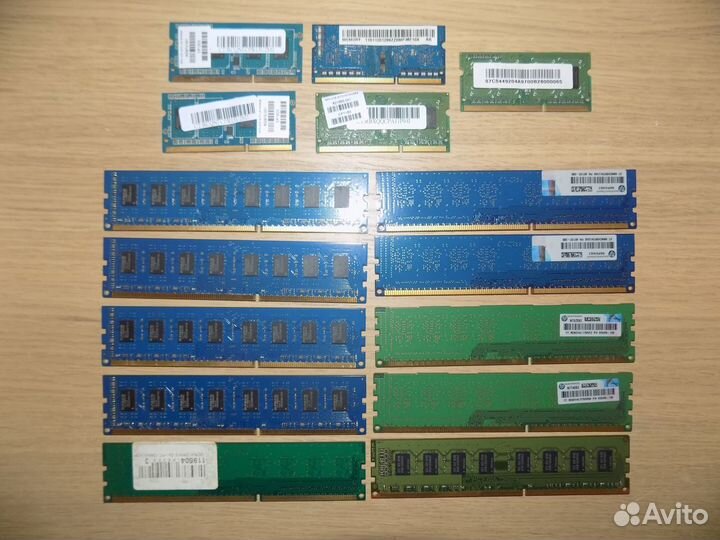 Оперативная память ddr3 по 2Gb 15шт