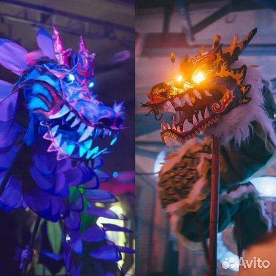 Шоу Китайского Льва и Дракона с живой музыкой