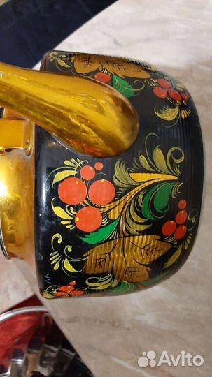 Чайник алюминевый, хохлома