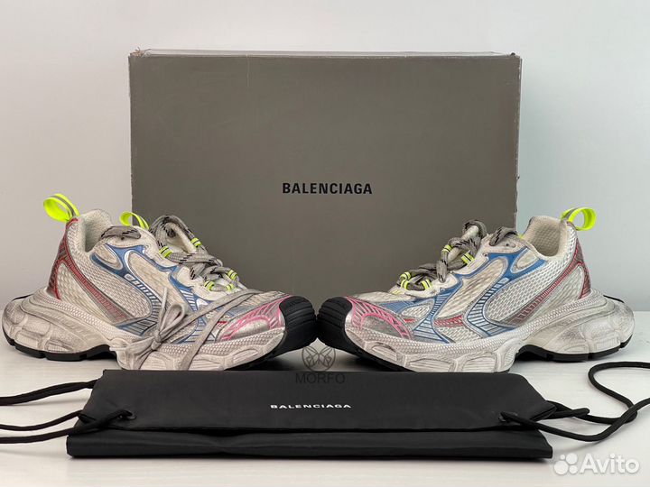 Balenciaga 3XL Sneaker Worn-Out - White Blue Red