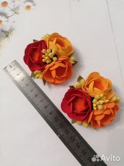 Резинка для волос - бантики из фоамирана