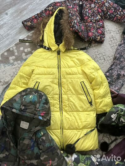 Теплая одежда для девочки 116-122
