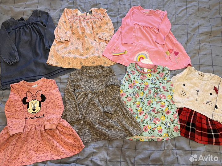Фирменные платья на девочку 12-18 мес