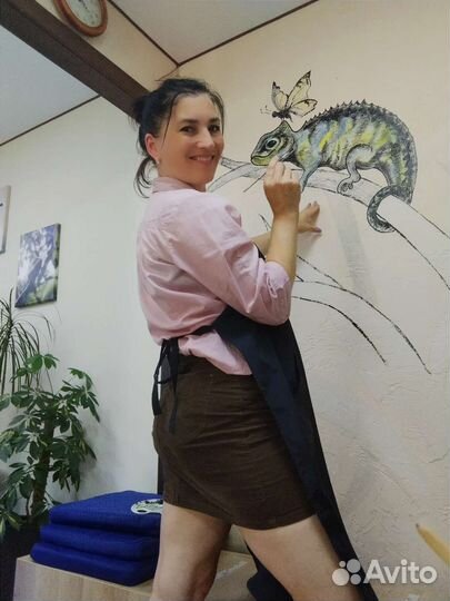 Художник роспись стен и окон