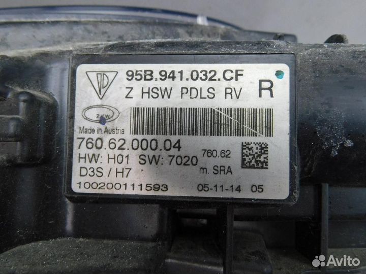 Фара правая Porsche Macan