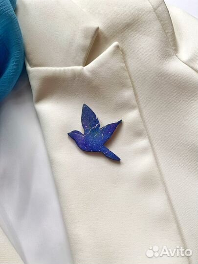 Брошь(значок) космос