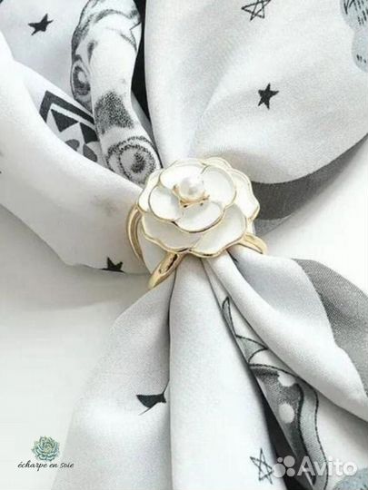 Кольцо-зажим для платка, шарфа