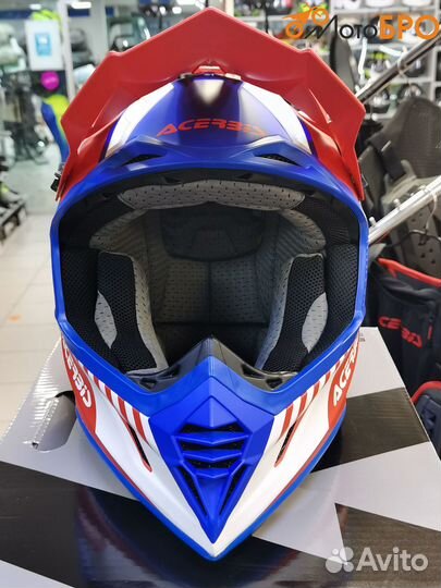 Шлем кроссовый Acerbis X-track mips 22-06 Red/Blue