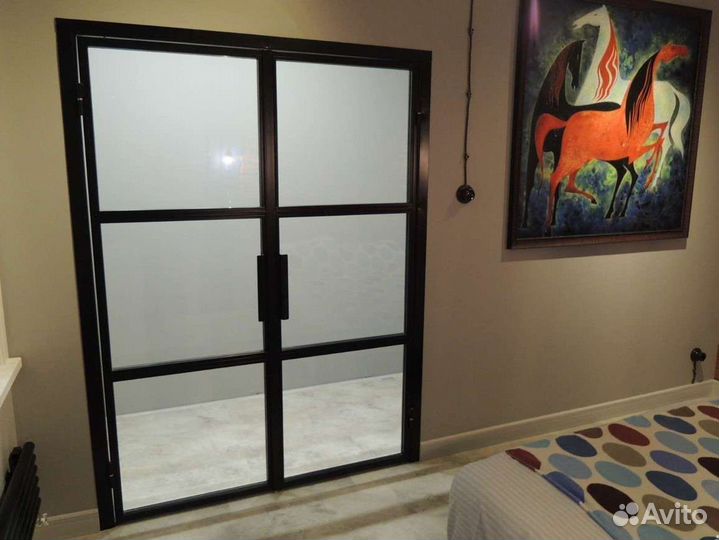 Перегородка для зонирования стеклянная