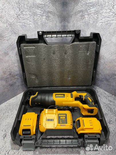 Мощная аккумуляторная сабельная пила dewalt 24в