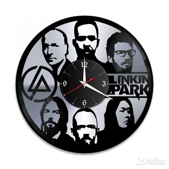 Часы настенные группа Linkin Park из винила, №5
