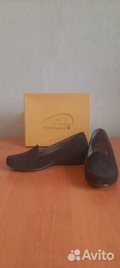 Туфли из искусственной замши