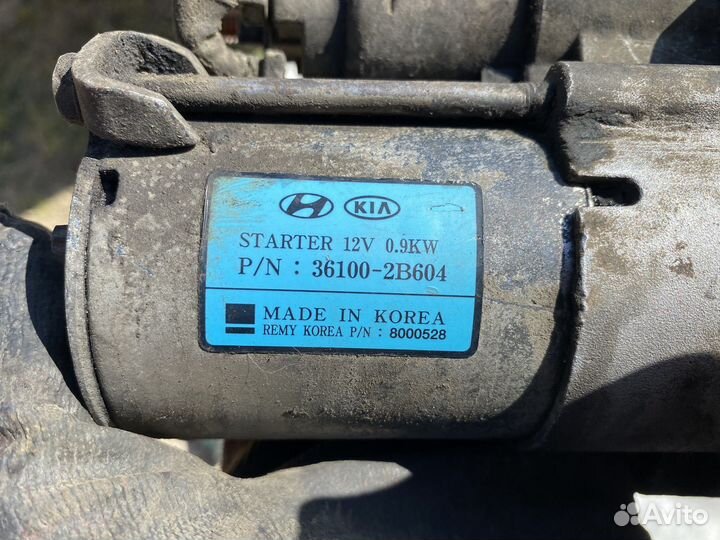 Стартер на hyundai solaris 1 kia rio 11 зубов