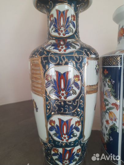 Вазы фарфор Япония и Китай 28,27 и 25см