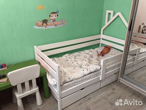 Детский шкаф «Домик» (разные цвета)