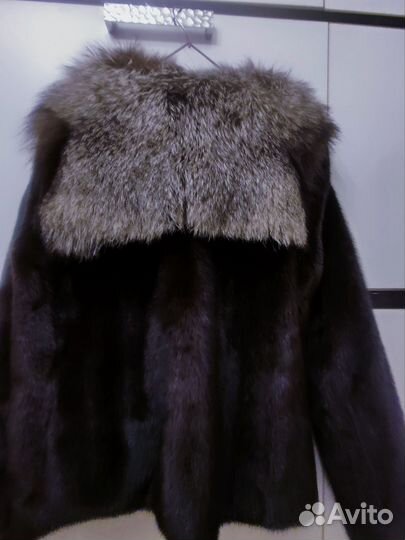 Шуба чернобурки норка 46 48