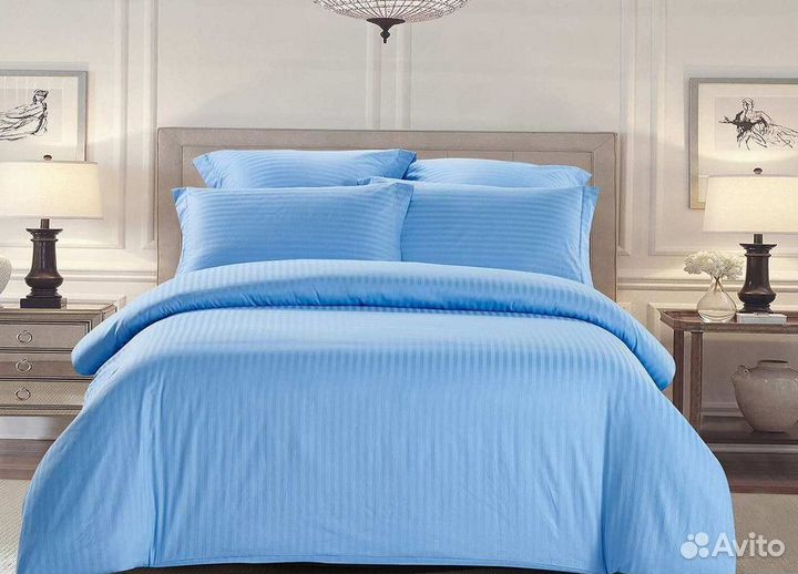 Постельное белье евро с готовым одеялом