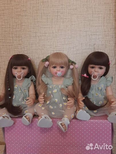 Кукла реборн полностью силиконовая,55см