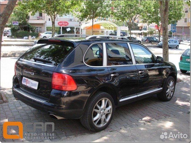 Рейлинги Can-Otomotiv Porsche Cayenne 10+ серебро