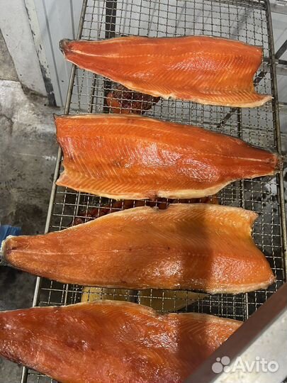 Форель горячего копчения филе