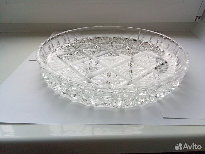 Хрустальное блюдо СССР