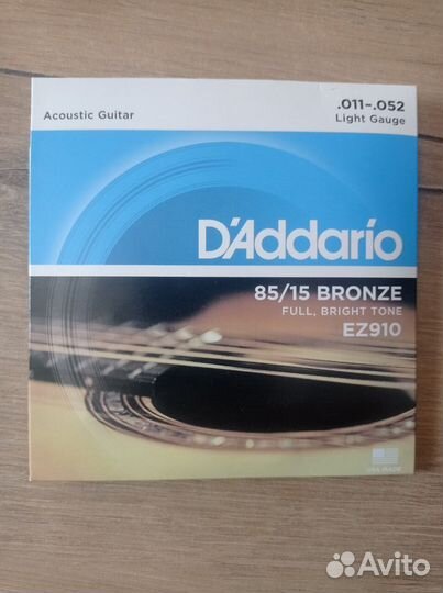 Струны для акустической гитары DAddario