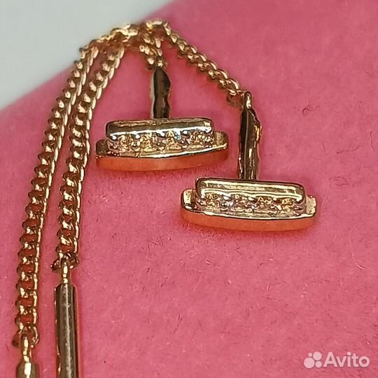 Золотые серьги 585 пробы