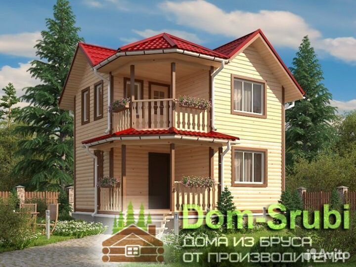 Кувшиново. Хорошая надёжная Баня из бруса Б-22 6х6