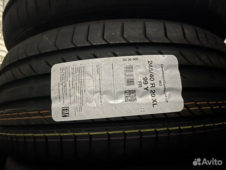 Continental ContiSportContact 5P 245/40 R20 и 275/35 R20 102Y