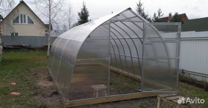 Теплица Горка 3 на 6м с поликарбонатом 4мм