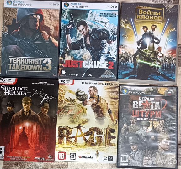 Компьютерные игры диски для пк, 26 шт + 6 подарок