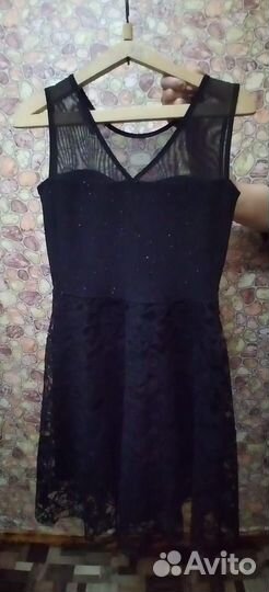 Вечернее платье 46 размера черное