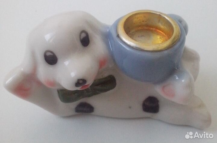 Подсвечник - статуэтка собаки 