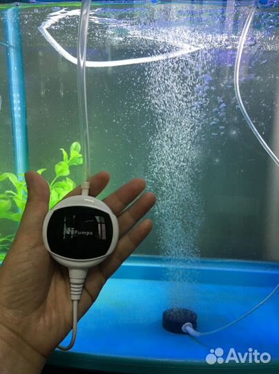 Компрессор бесшумный для аквариума (новый)