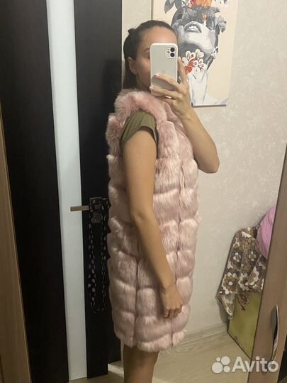 Жилетка меховая женская