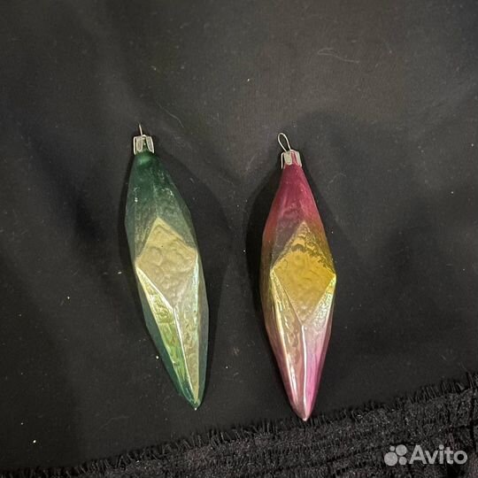 Игрушки ёлочные СССР сосульки