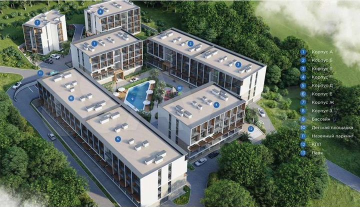 Квартира-студия, 24 м², 2/3 эт.