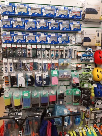 Все для плавания: маски,трубки,очки,шапочки,ласты