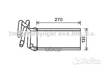 Радиатор печки TO6705 Ava