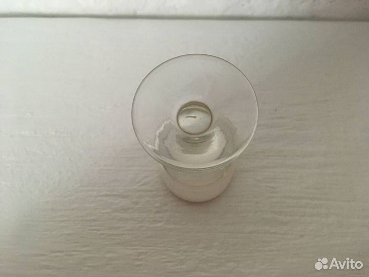 Винтаж. Рюмка СССР тонкое стекло с золотой каймой